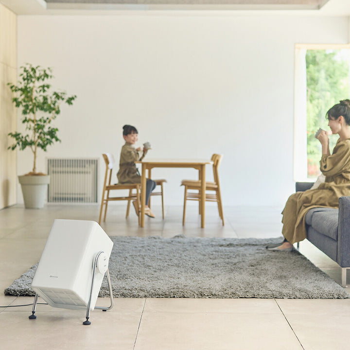 リズム 空気清浄機 コンパクトサイズ 36畳 2重反転ファン ライトグレー Silky Wind Clean 9YYA63RH08