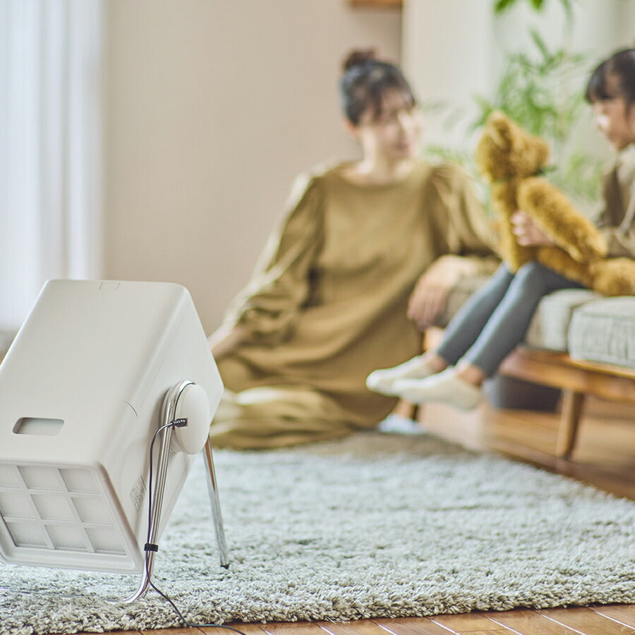 リズム 空気清浄機 コンパクトサイズ 36畳 2重反転ファン ライトグレー Silky Wind Clean 9YYA63RH08