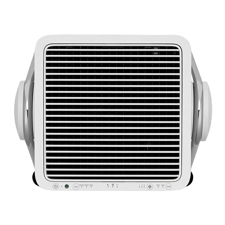 リズム 空気清浄機 コンパクトサイズ 36畳 2重反転ファン ライトグレー Silky Wind Clean 9YYA63RH08