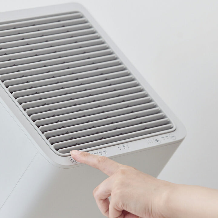 リズム 空気清浄機 コンパクトサイズ 36畳 2重反転ファン ライトグレー Silky Wind Clean 9YYA63RH08