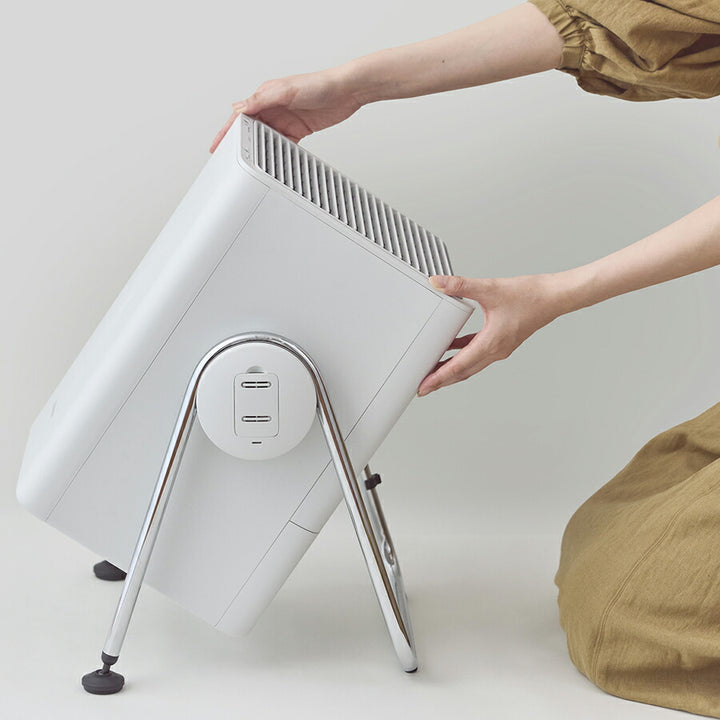 リズム 空気清浄機 コンパクトサイズ 36畳 2重反転ファン ライトグレー Silky Wind Clean 9YYA63RH08