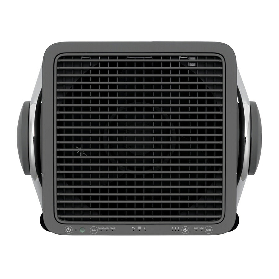 リズム 空気清浄機 コンパクトサイズ 36畳 2重反転ファン ダークグレー Silky Wind Clean 9YYA63RH82