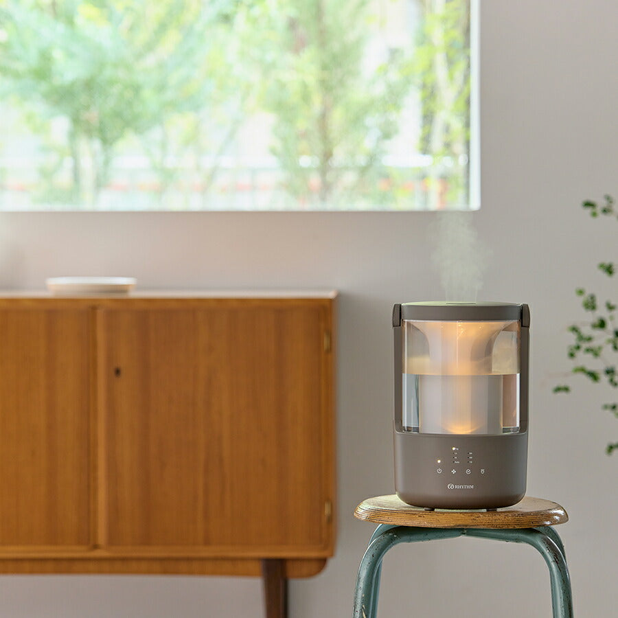 リズム MIST 250 超音波式 プールレス 加湿器 ウォームグレー