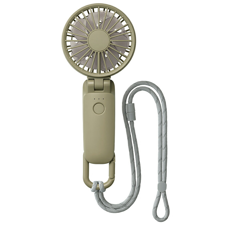リズム ハンディファン 扇風機 大風量 3way カラビナ付き