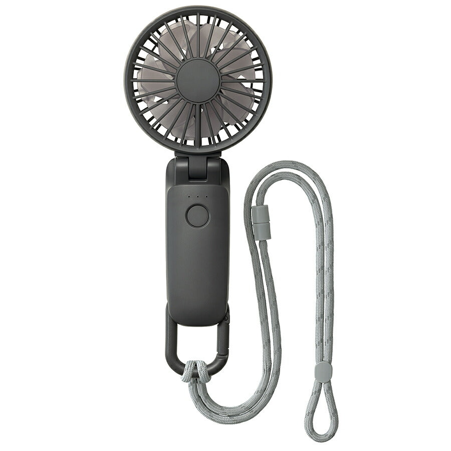 リズム ハンディファン 扇風機 大風量 3way カラビナ付き