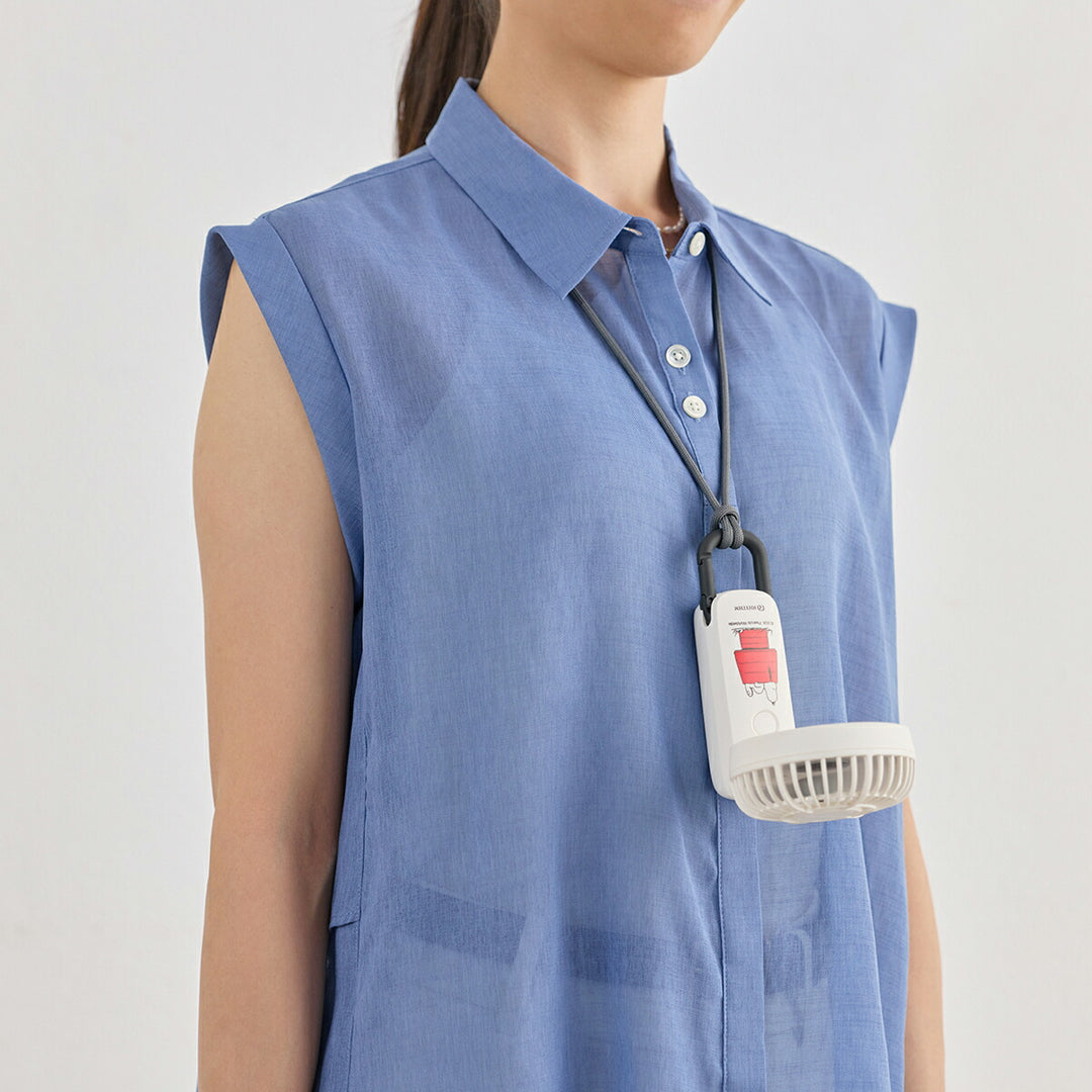 リズム ハンディファン スヌーピー 扇風機 大風量 3way カラビナ付き ホワイト 静音 卓上 小型 Silky Wind Mobile 4 9ZF042MS03