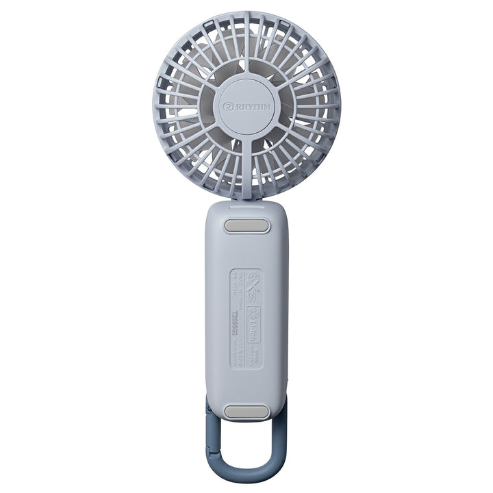 リズム ハンディファン スヌーピー 扇風機 大風量 3way カラビナ付き ブルー 静音 卓上 小型 Silky Wind Mobile 4 9ZF042MS04