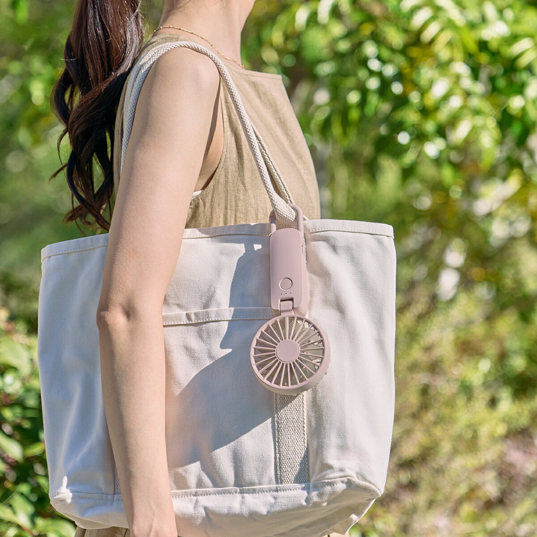 リズム ハンディファン 扇風機 大風量 3way カラビナ付き ピンク 静音 卓上 小型 Silky Wind Mobile 4 9ZF042RH13