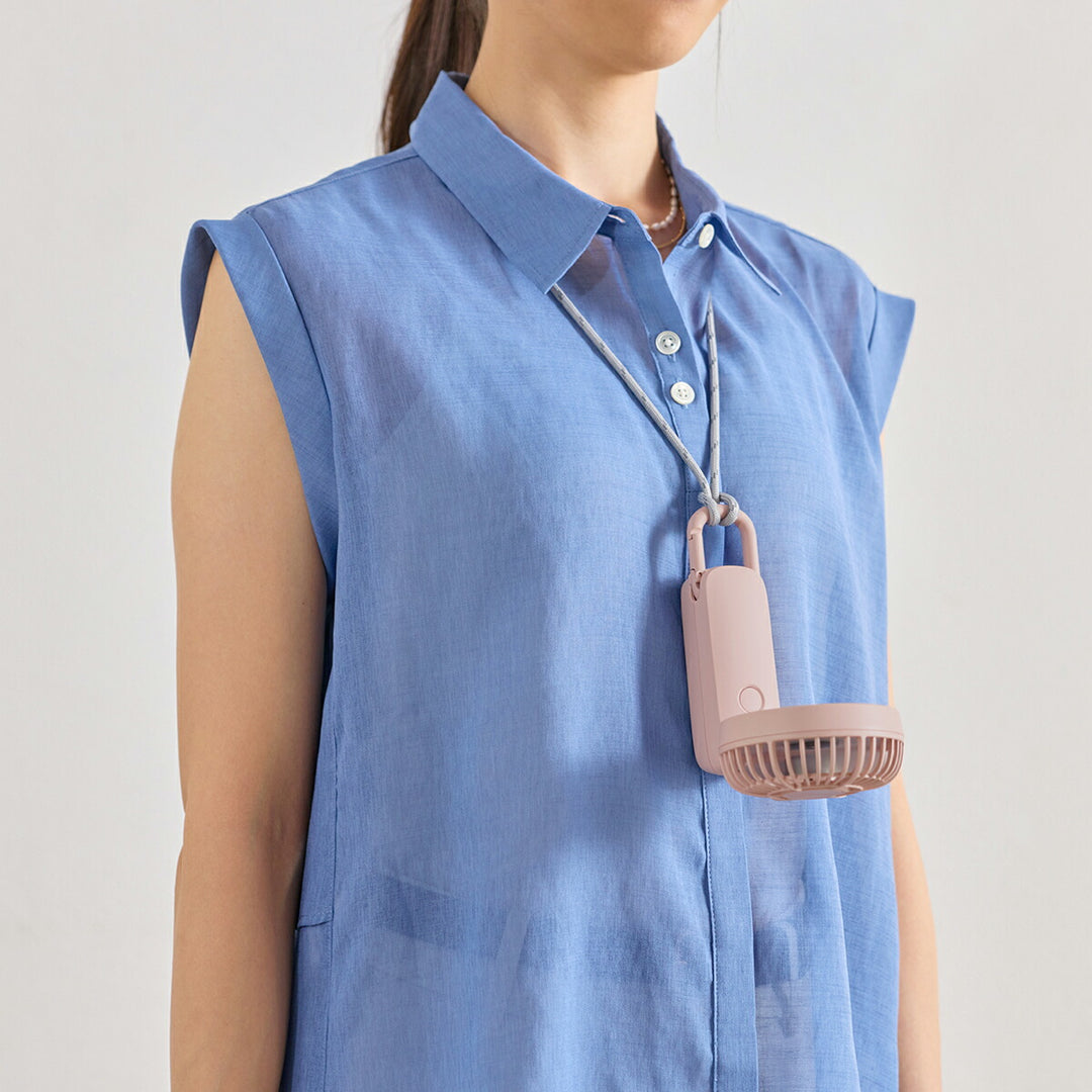 リズム ハンディファン 扇風機 大風量 3way カラビナ付き ピンク 静音 卓上 小型 Silky Wind Mobile 4 9ZF042RH13