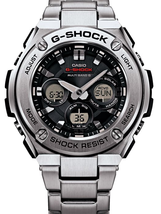 G-SHOCK G-STEEL GST-W310D-1AJF メンズ 電波ソーラー アナデジ ミドルサイズ シルバー メタル – THE CLOCK  HOUSE公式オンラインストア