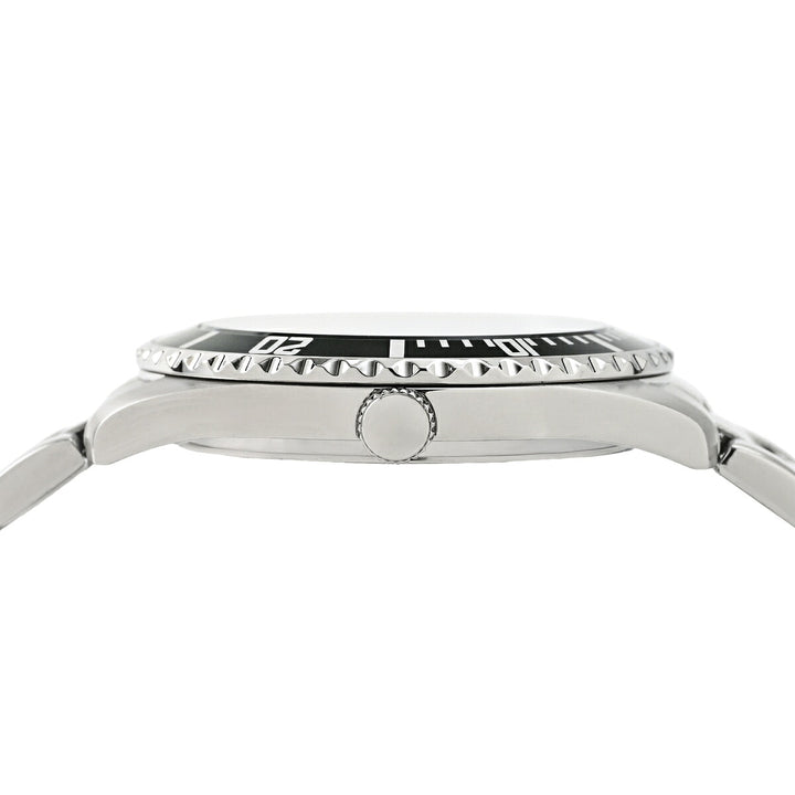 アブソリュート 3針 ダイバーデザイン AB004-BK メンズ クオーツ 電池式 ブラックダイヤル メタルバンド