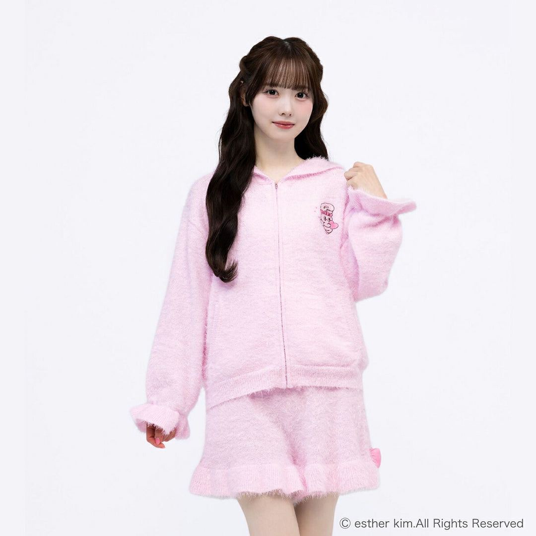 AH エンジェルハート エスターバニー コラボレーション ルームウェア ミニクロック付き AH-RW-EB レディース トップス ショートパンツ フリーサイズ ピンク