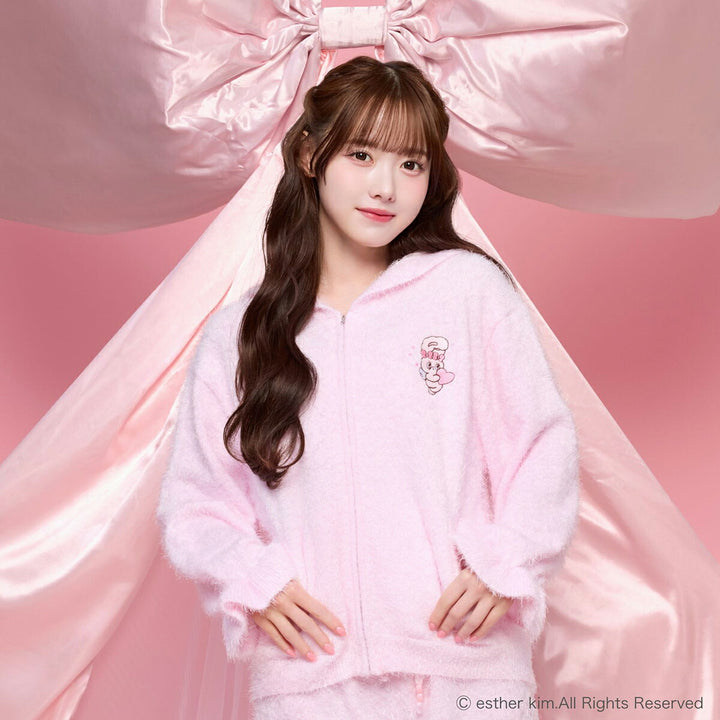 AH エンジェルハート エスターバニー コラボレーション ルームウェア ミニクロック付き AH-RW-EB レディース トップス ショートパンツ フリーサイズ ピンク