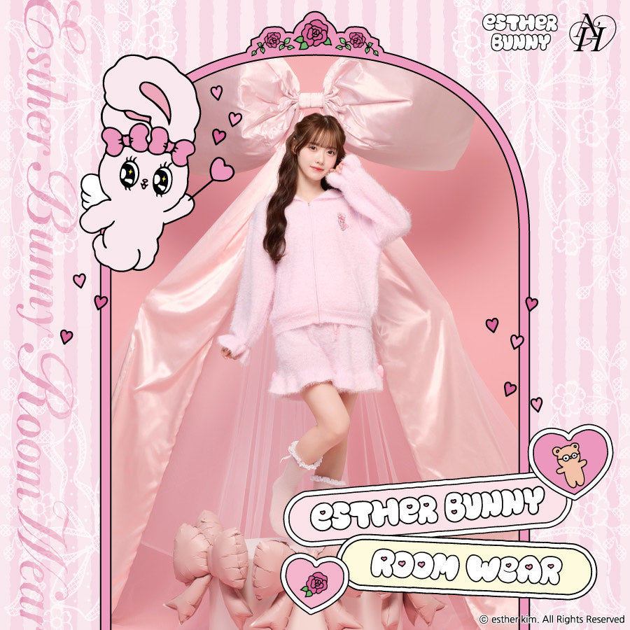 AH エンジェルハート エスターバニー コラボレーション ルームウェア ミニクロック付き AH-RW-EB レディース トップス ショートパンツ フリーサイズ ピンク