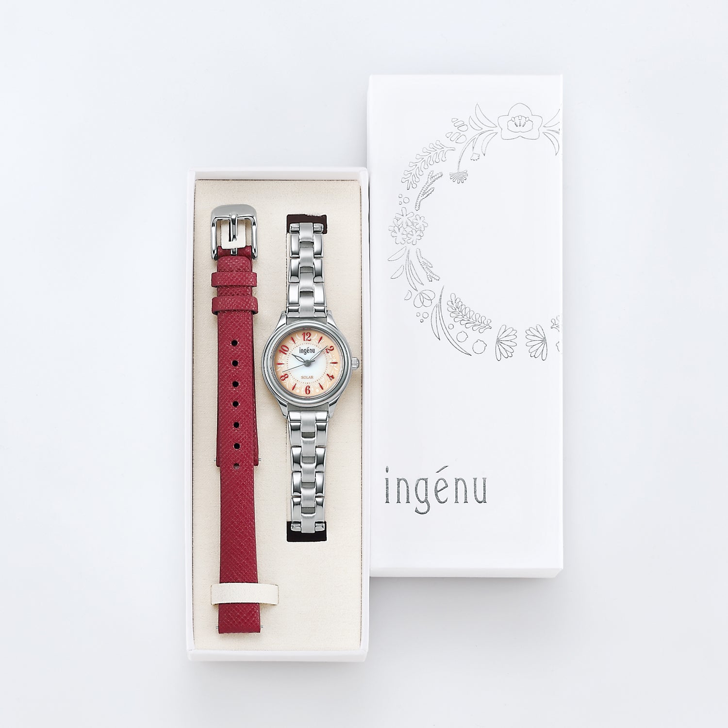 アルバ アンジェーヌ Life with flowers AHJD435 レディース ソーラー