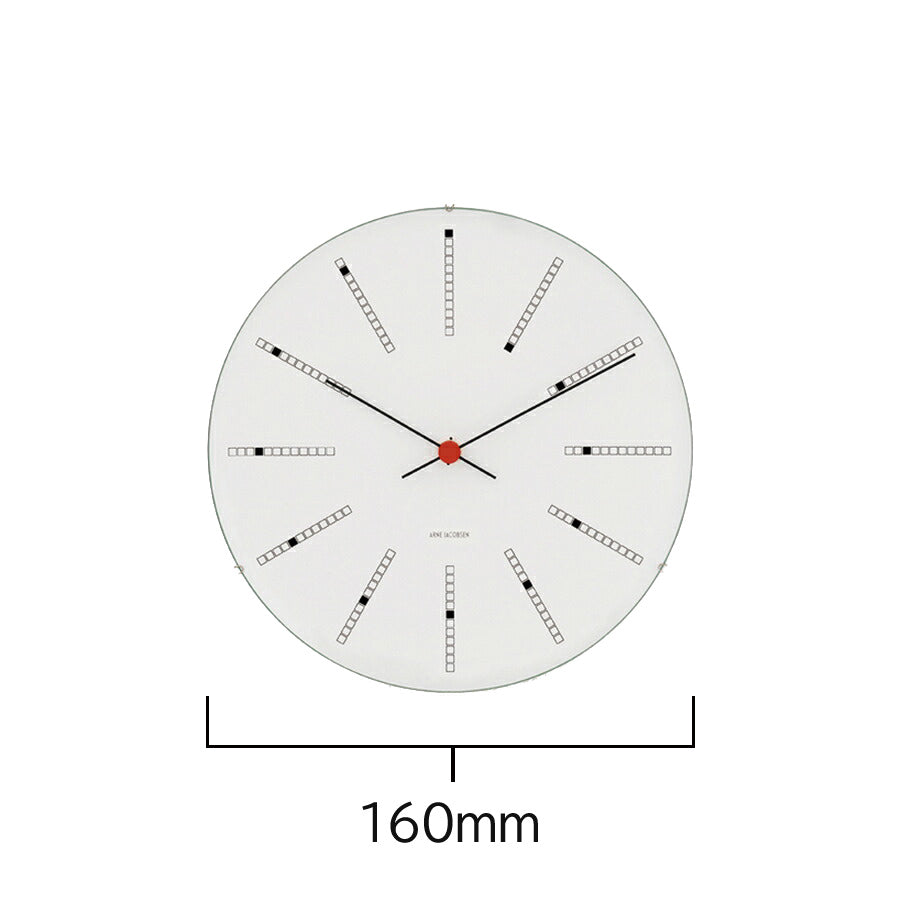 アルネヤコブセン バンカーズ 160mm 掛時計 ウォールクロック AJ43620 インテリア
