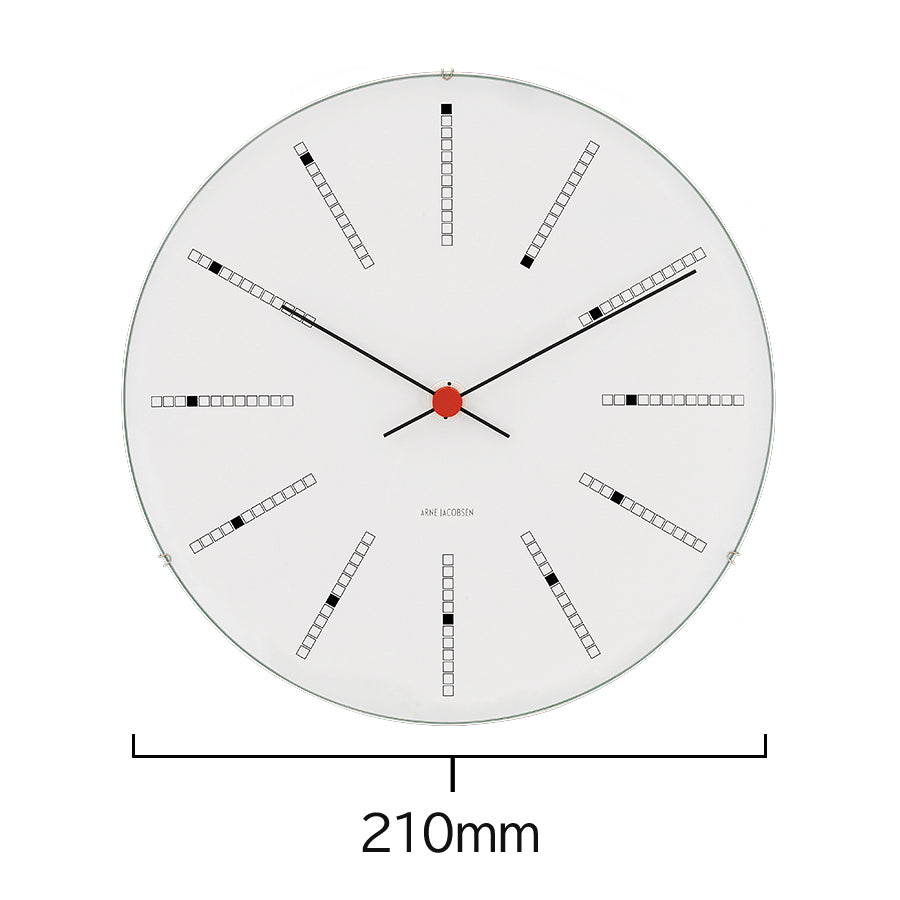 アルネヤコブセン バンカーズ 210mm 掛時計 ウォールクロック AJ43630 インテリア
