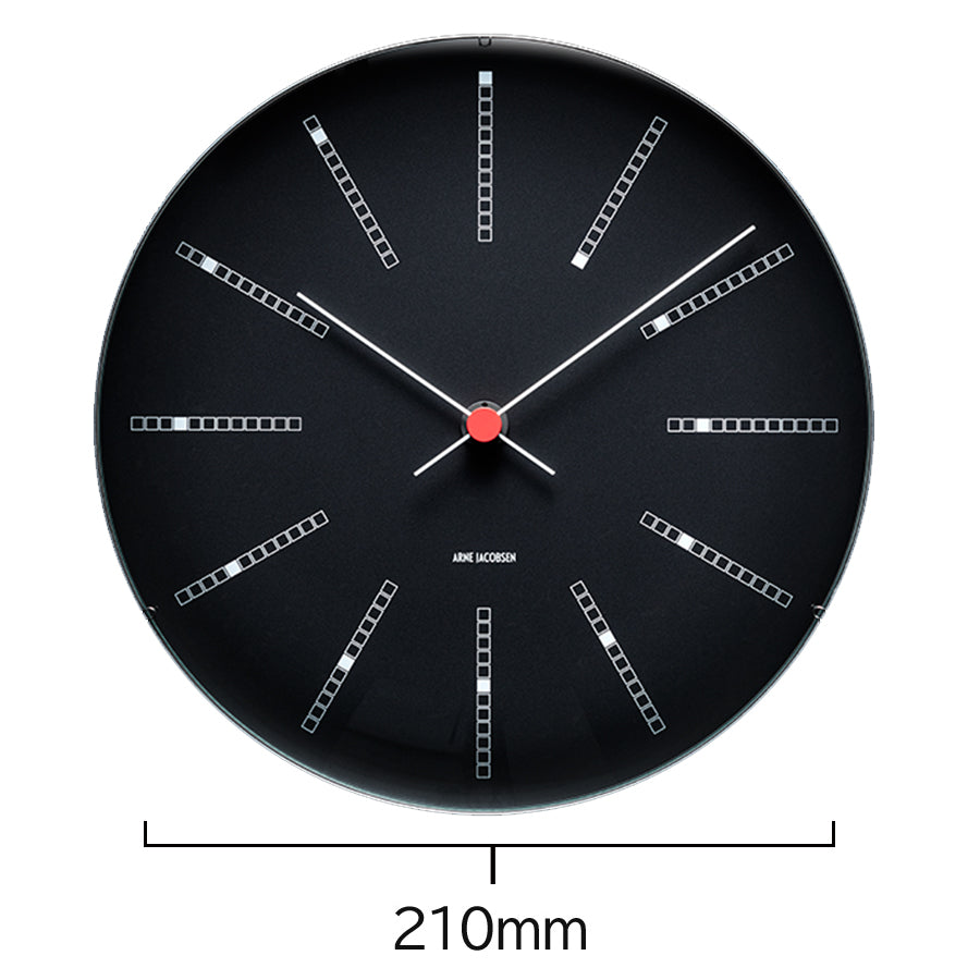 アルネヤコブセン バンカーズ ブラック 210mm 掛時計 ウォールクロック AJ43636 インテリア – THE CLOCK  HOUSE公式オンラインストア