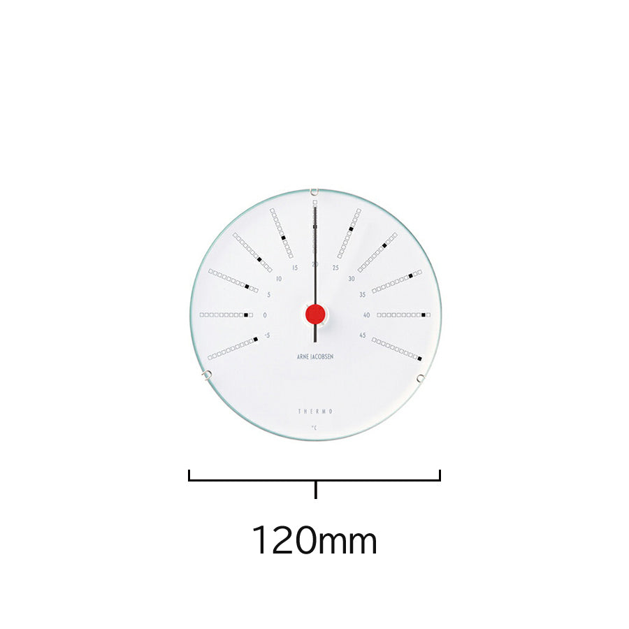 アルネヤコブセン バンカーズ 120mm 掛温度計 AJ43687 インテリア