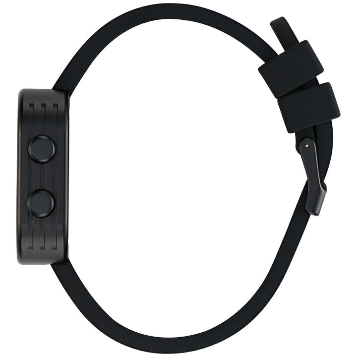 アディダス ストリート アダプティック ワン 2way AOST26520 メンズ レディース クオーツ 電池式 デジタル ブラック 樹脂バンド カラビナ
