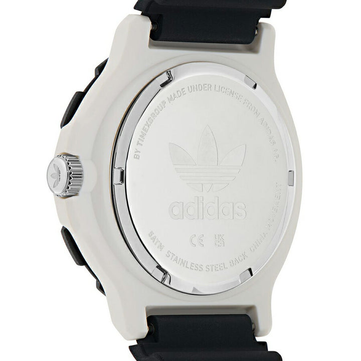 アディダス ストリート ディスカバラー ツー ホワイト×ブラック AOSY25516 メンズ クオーツ 電池式 樹脂バンド
