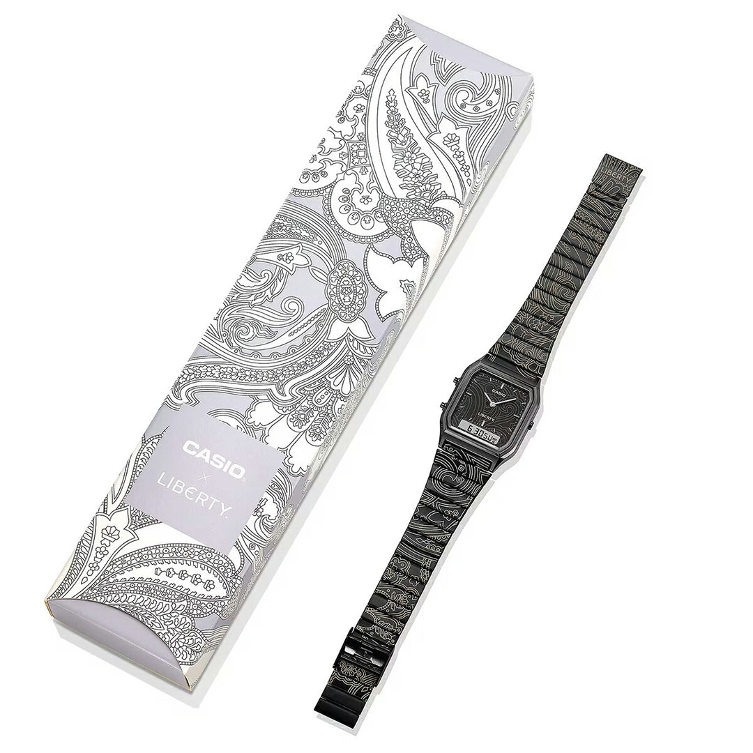 カシオ クラシック リバティ コラボレーションモデル AQ-230EBLT-1AJR メンズ レディース 電池式 アナデジ ブラック