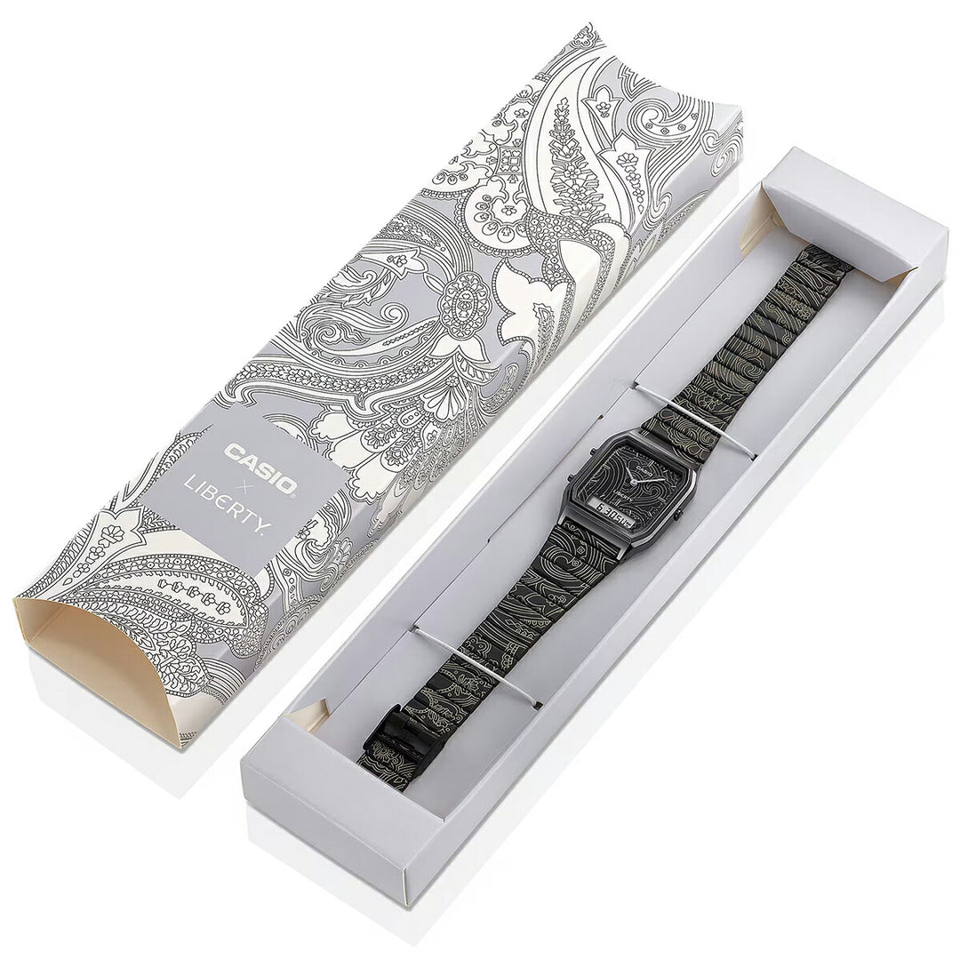 カシオ クラシック リバティ コラボレーションモデル AQ-230EBLT-1AJR メンズ レディース 電池式 アナデジ ブラック