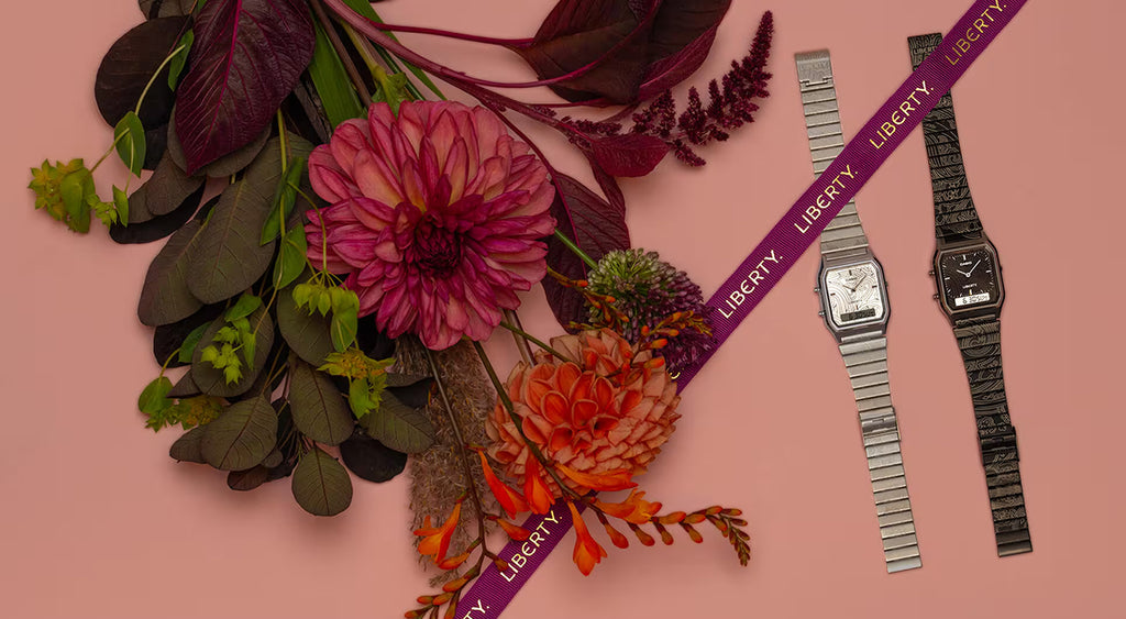 カシオ クラシック リバティ コラボレーションモデル AQ-230ELT-7AJR メンズ レディース 電池式 アナデジ シルバー