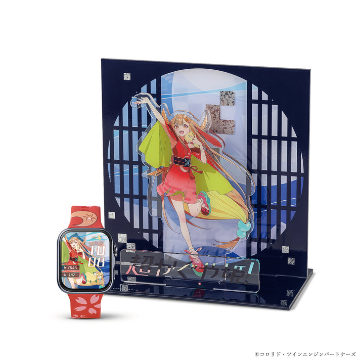 ギャラック 映画『超かぐや姫！』 コラボレーション グッズ かぐや スマートウォッチ アクリルスタンド HUC-CK-FT5-K AS-CK-K