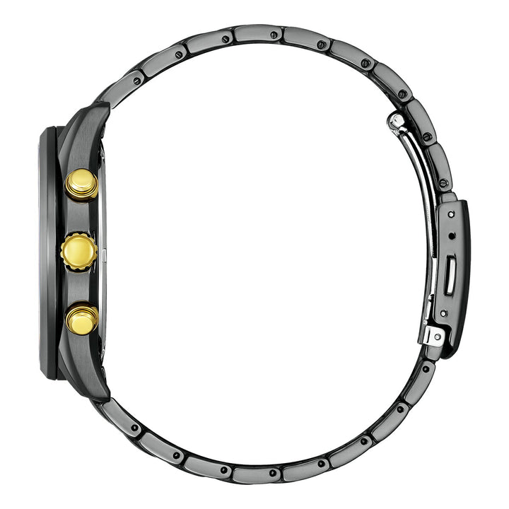 シチズンコレクション エコ・ドライブ 50周年記念 限定モデル LIGHT in BLACK AT2576-68E メンズ ソーラー クロノグラフ