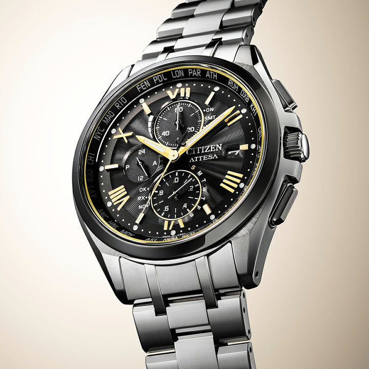 シチズン アテッサ 限定モデル KIZASHI Collection 2026 AT8244-57E メンズ ソーラー 電波 クロノグラフ