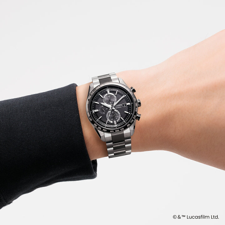 シチズン アテッサ ACT Line スター・ウォーズ 『マンダロリアン』 限定モデル AT8385-55E メンズ 腕時計 ソーラー 電波 クロノグラフ