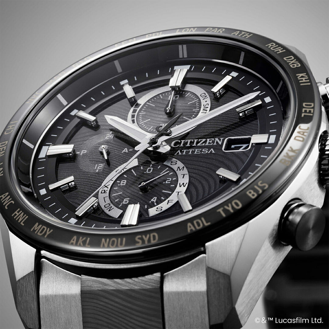 シチズン アテッサ ACT Line スター・ウォーズ 『マンダロリアン』 限定モデル AT8385-55E メンズ 腕時計 ソーラー 電波 クロノグラフ