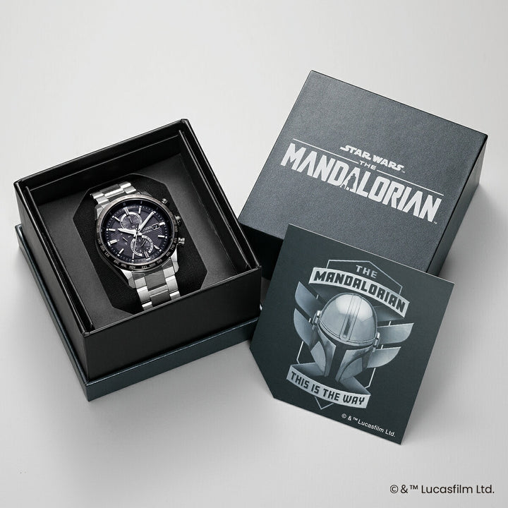 シチズン アテッサ ACT Line スター・ウォーズ 『マンダロリアン』 限定モデル AT8385-55E メンズ 腕時計 ソーラー 電波 クロノグラフ