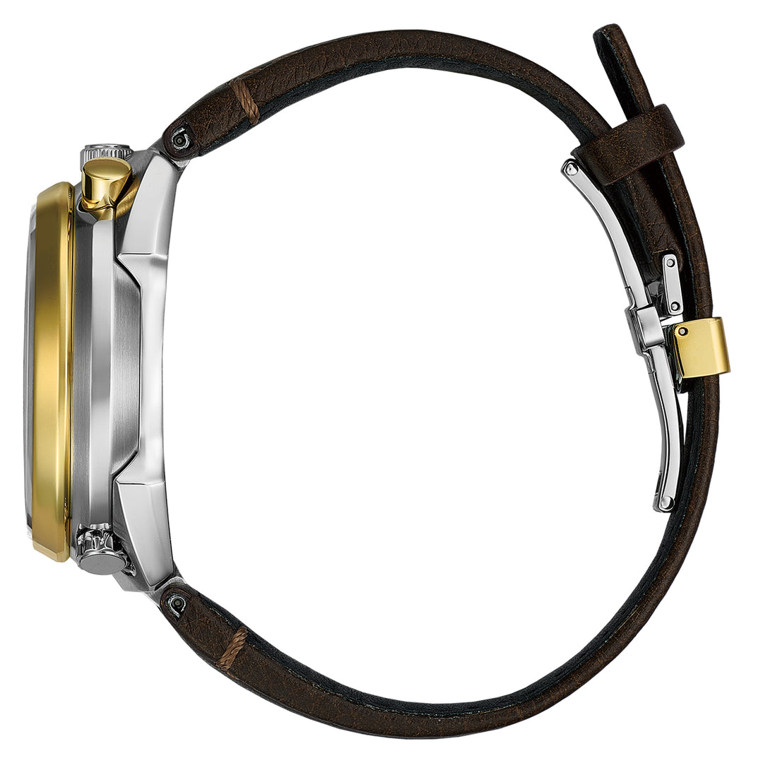 シチズン プロマスター ランドシリーズ Eco-Drive 50周年限定モデル ツノクロノ AV0104-06W メンズ ソーラー グリーンダイヤル ブラウン 革ベルト