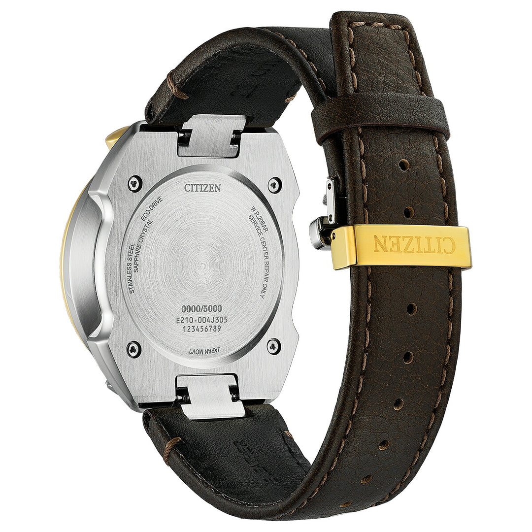 シチズン プロマスター ランドシリーズ Eco-Drive 50周年限定モデル ツノクロノ AV0104-06W メンズ ソーラー グリーンダイヤル ブラウン 革ベルト