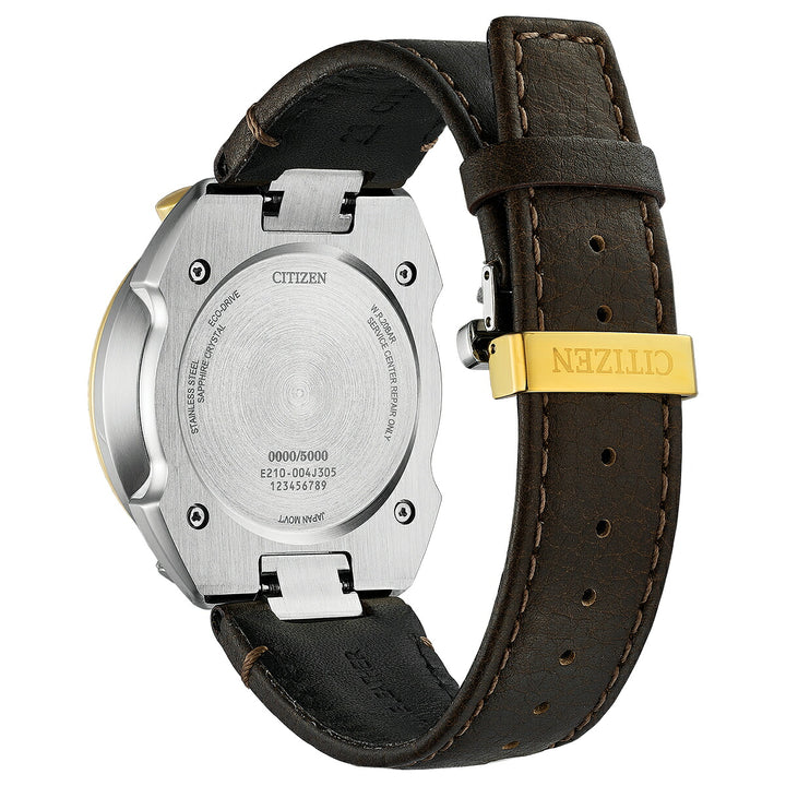 シチズン プロマスター ランドシリーズ Eco-Drive 50周年限定モデル ツノクロノ AV0104-06W メンズ ソーラー グリーンダイヤル ブラウン 革ベルト