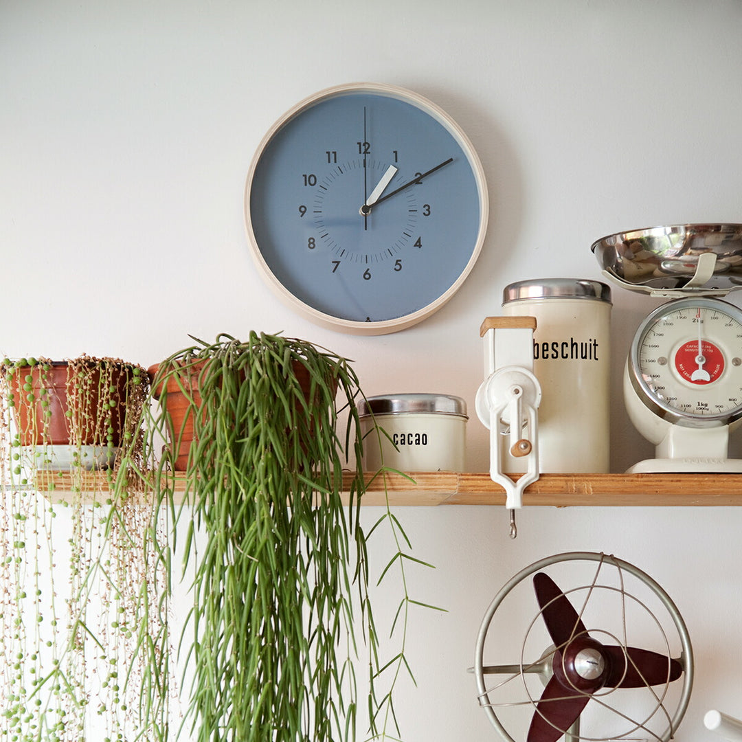 タカタレムノス 掛け時計 カーサ ソソ クオーツ 電池式 ブルー スイープセコンド AWATSUJI design AWA13-06BL