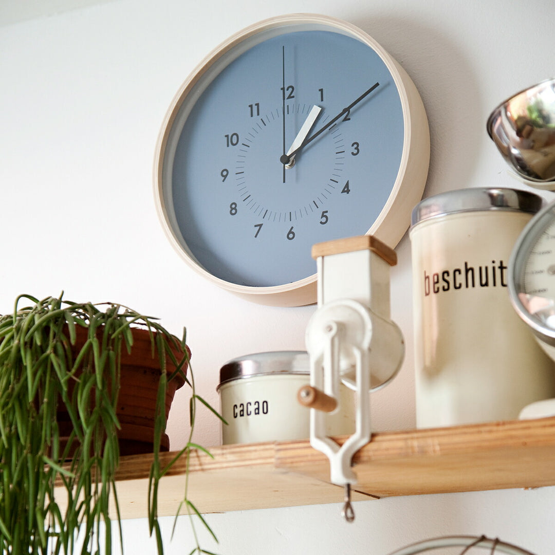 タカタレムノス 掛け時計 カーサ ソソ クオーツ 電池式 ブルー スイープセコンド AWATSUJI design AWA13-06BL