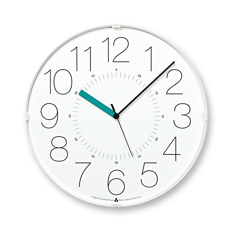 タカタレムノス 掛け時計 カーサ カラ クオーツ 電池式 ホワイト