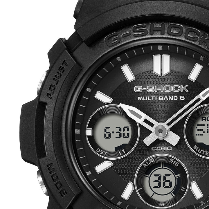 G-SHOCK FIRE PACKAGE ファイアー・パッケージ 2026 AWG-M100FP-1A1JR メンズ 電波ソーラー アナデジ 樹脂バンド ブラック