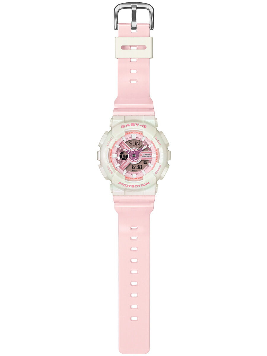 BABY-G プリズムドリーミーカラー BA-110PD-4AJF レディース 電池式 アナデジ ビッグケース 樹脂バンド ピンク