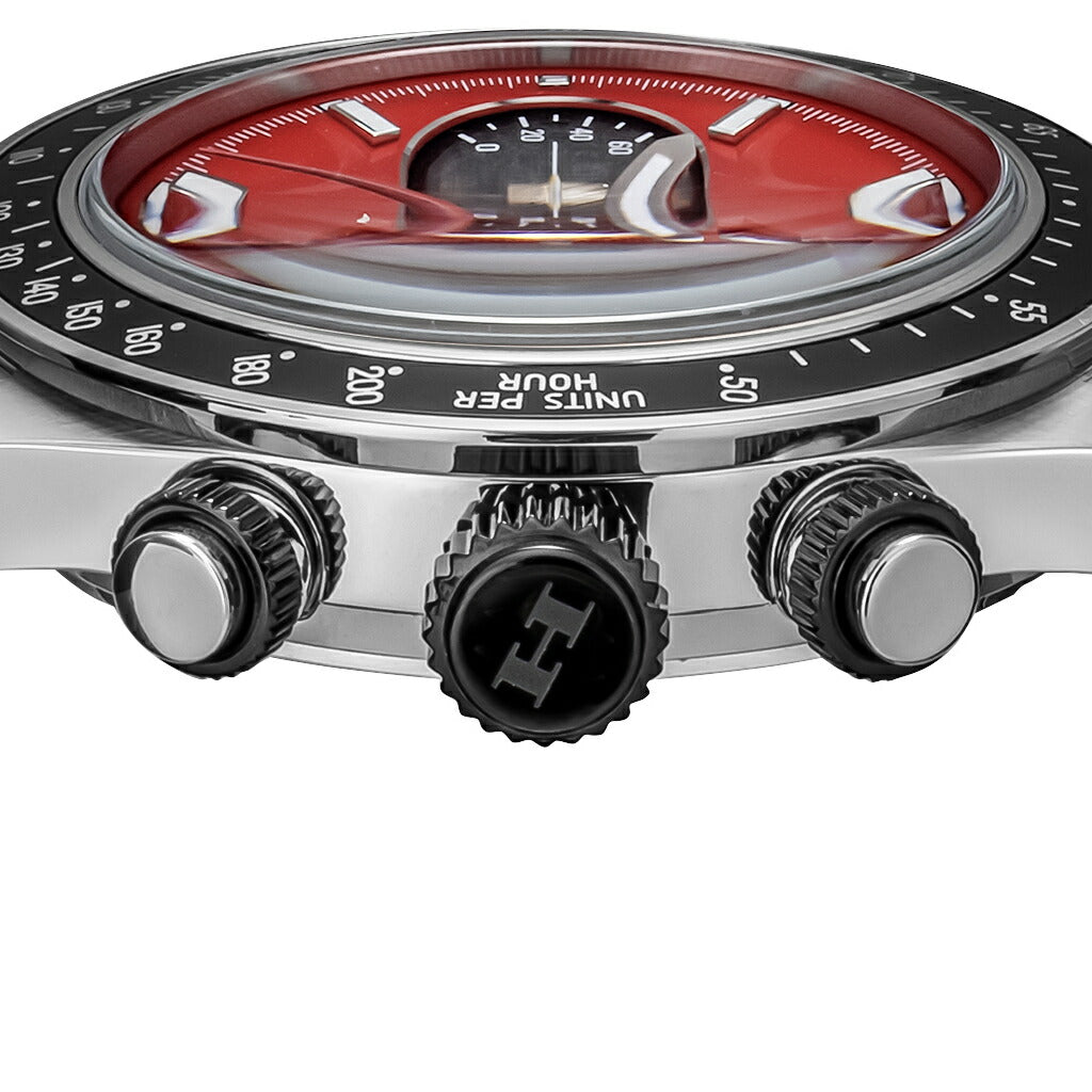 エンジェルクローバー バリバリ伝説 コラボレーションモデル 巨摩 郡 HONDA CB750F BA40-GUN メンズ ソーラー クロノグラフ