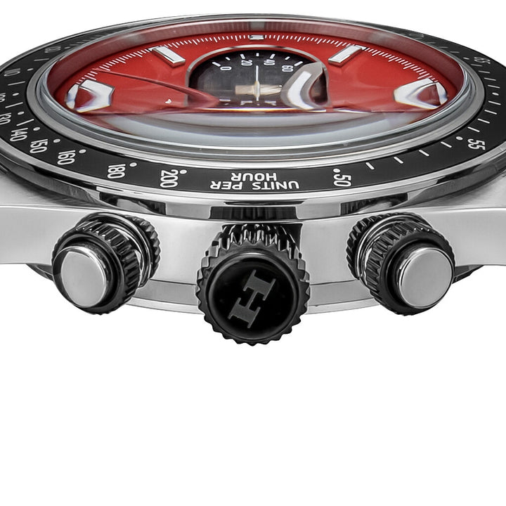 エンジェルクローバー バリバリ伝説 コラボレーションモデル 巨摩 郡 HONDA CB750F BA40-GUN メンズ ソーラー クロノグラフ