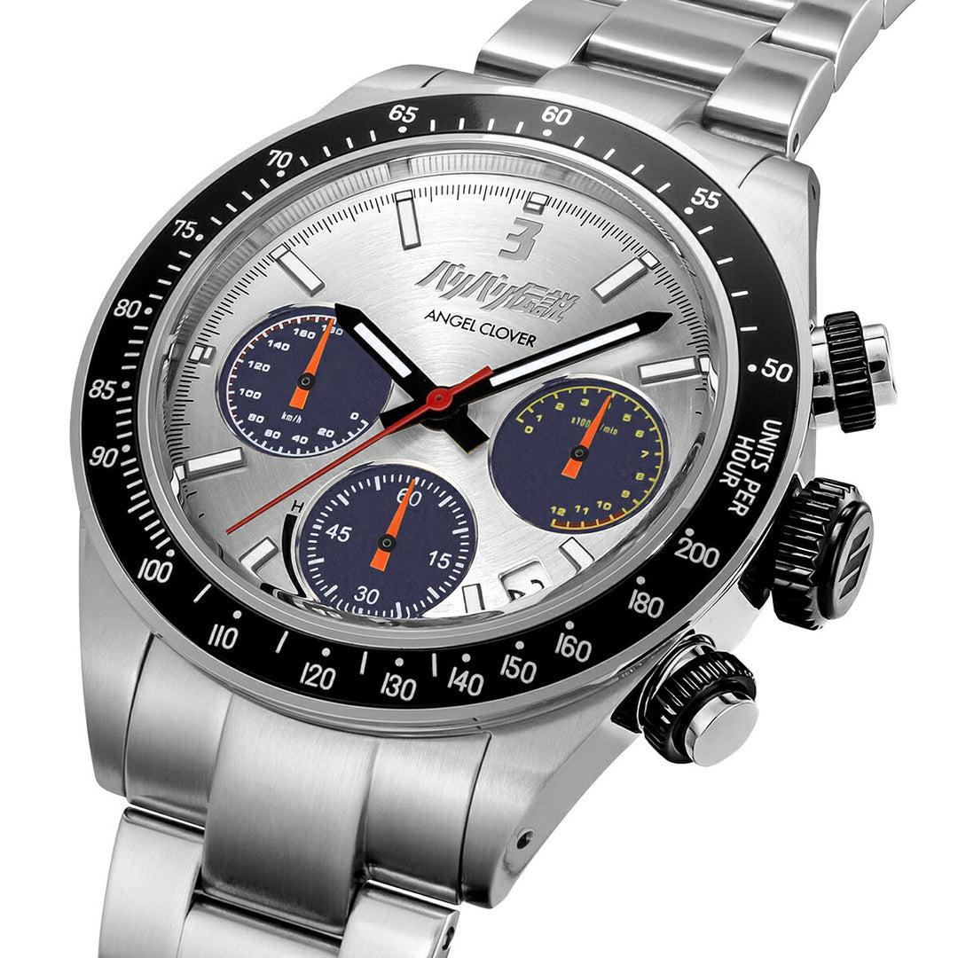 エンジェルクローバー バリバリ伝説 コラボレーションモデル 聖 秀吉 SUZUKI GSX750S KATANA BA40-HI メンズ ソーラー クロノグラフ