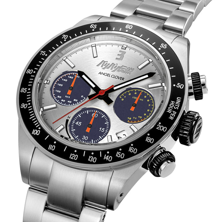 エンジェルクローバー バリバリ伝説 コラボレーションモデル 聖 秀吉 SUZUKI GSX750S KATANA BA40-HI メンズ ソーラー クロノグラフ