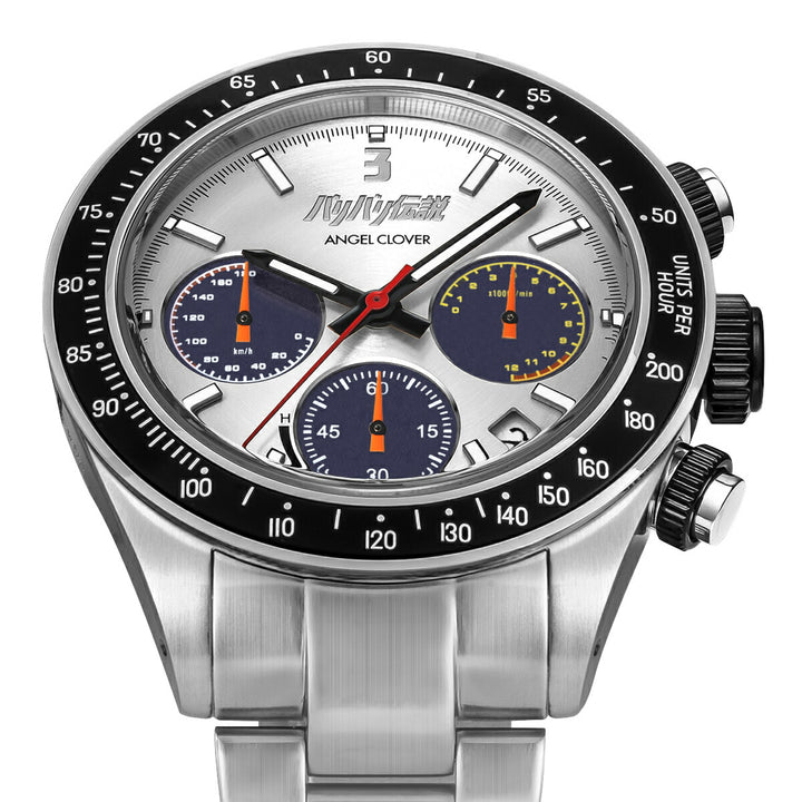 エンジェルクローバー バリバリ伝説 コラボレーションモデル 聖 秀吉 SUZUKI GSX750S KATANA BA40-HI メンズ ソーラー クロノグラフ