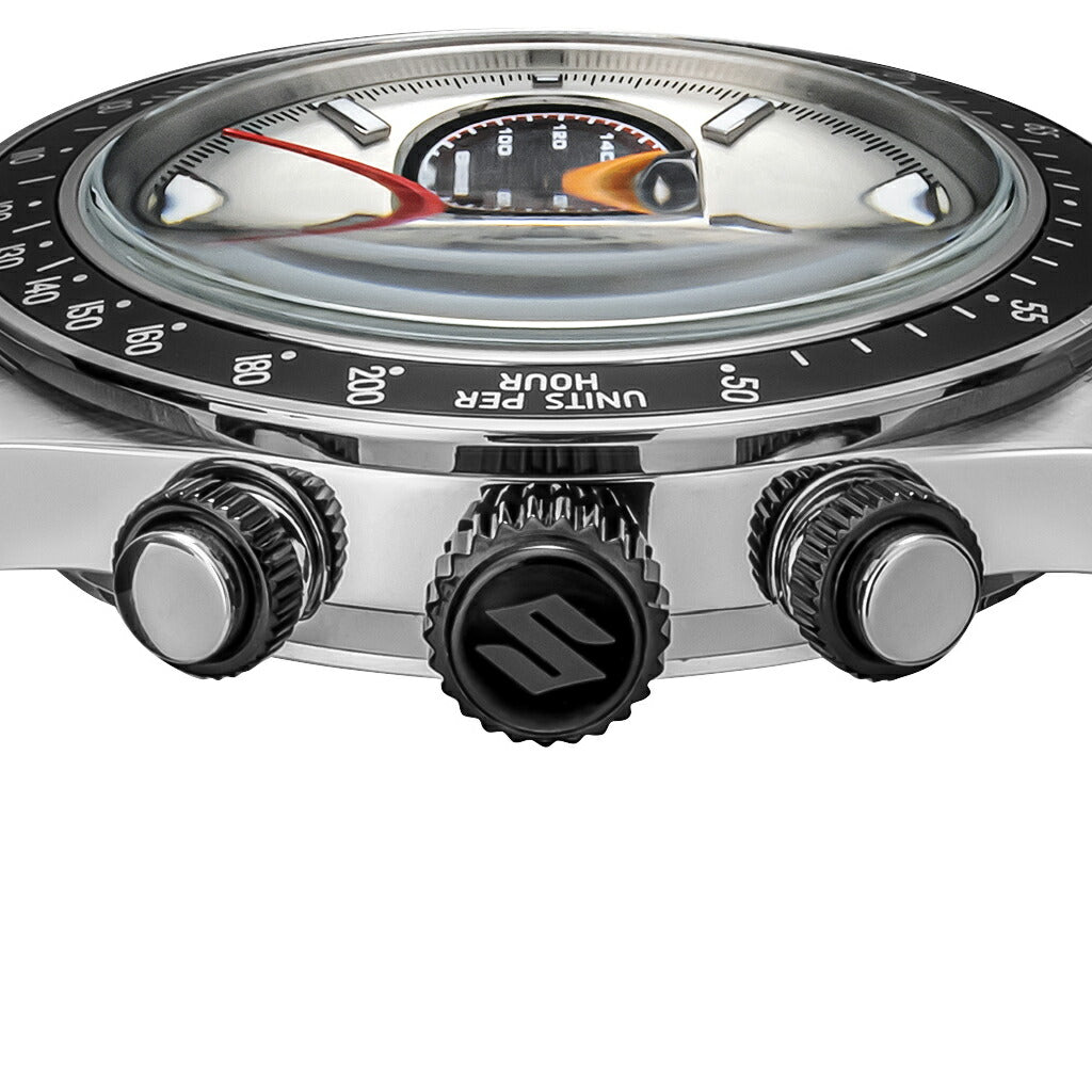 エンジェルクローバー バリバリ伝説 コラボレーションモデル 聖 秀吉 SUZUKI GSX750S KATANA BA40-HI メンズ ソーラー クロノグラフ