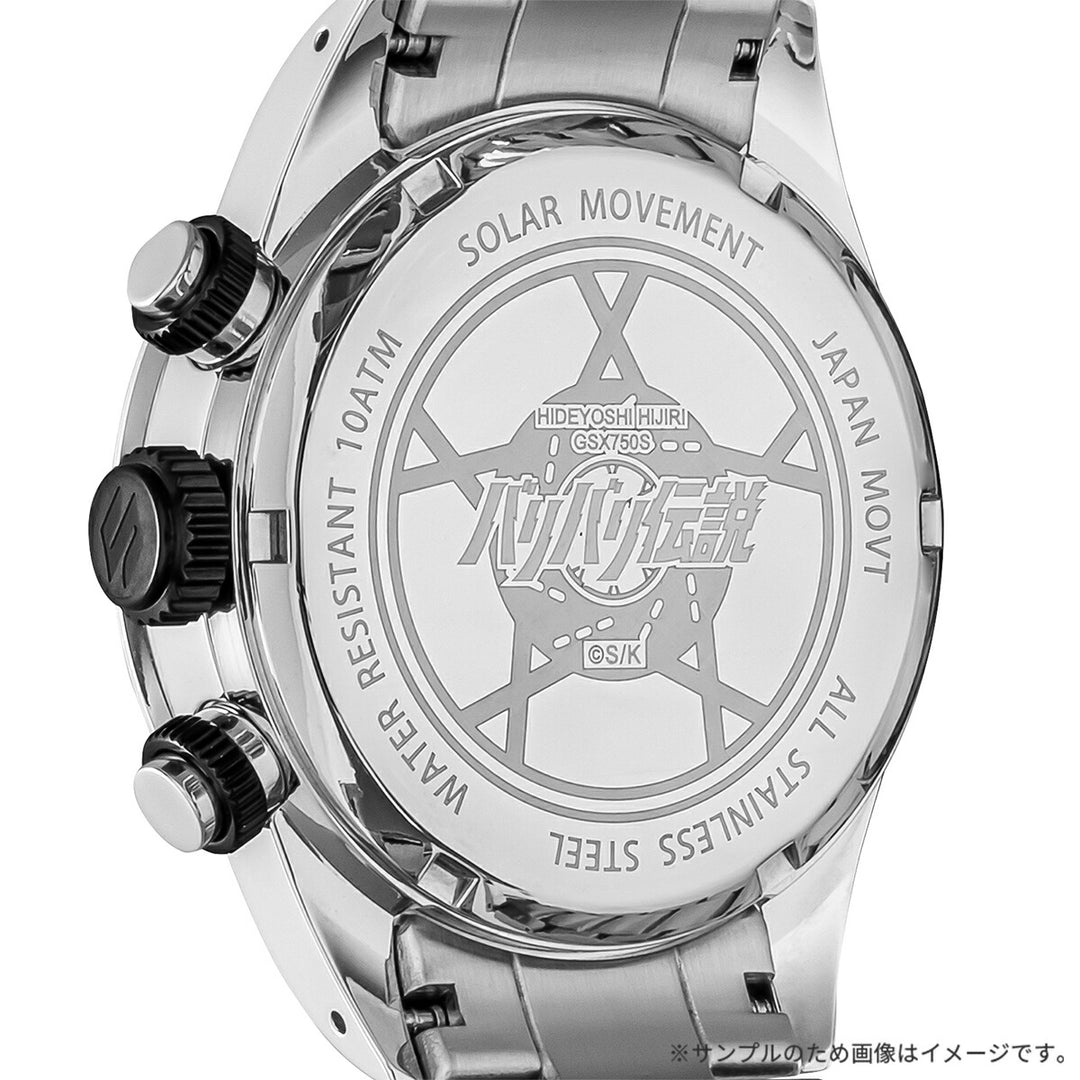 エンジェルクローバー バリバリ伝説 コラボレーションモデル 聖 秀吉 SUZUKI GSX750S KATANA BA40-HI メンズ ソーラー クロノグラフ