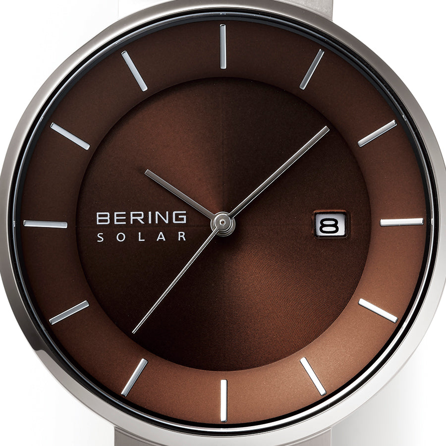 ベーリング スカンジナビアン ソーラー ペア 14639-375-J メンズ 腕時計 ソーラー メッシュベルト ブラウン